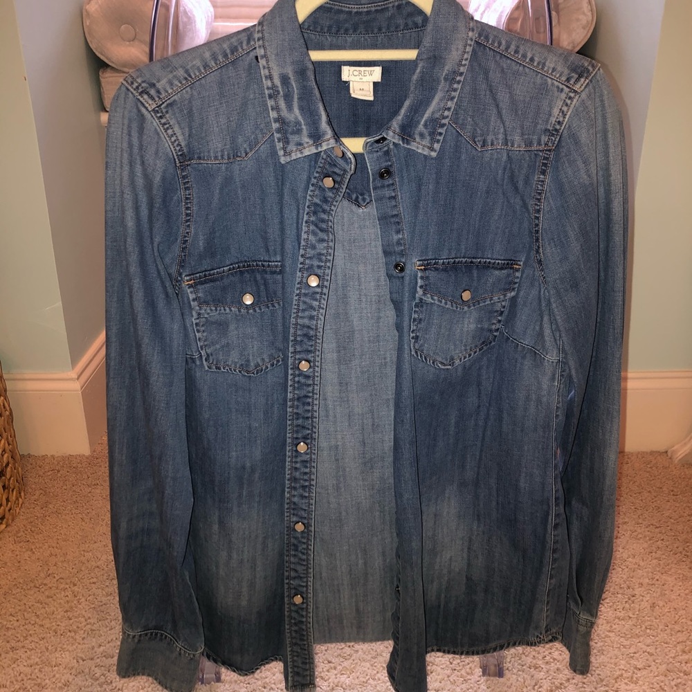 Jcrew Jean button up top